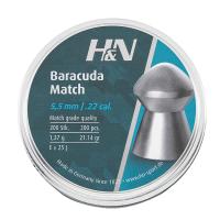 Пули H&N Baracuda Match к. 5,51 мм 1,37 гр. (200 шт)